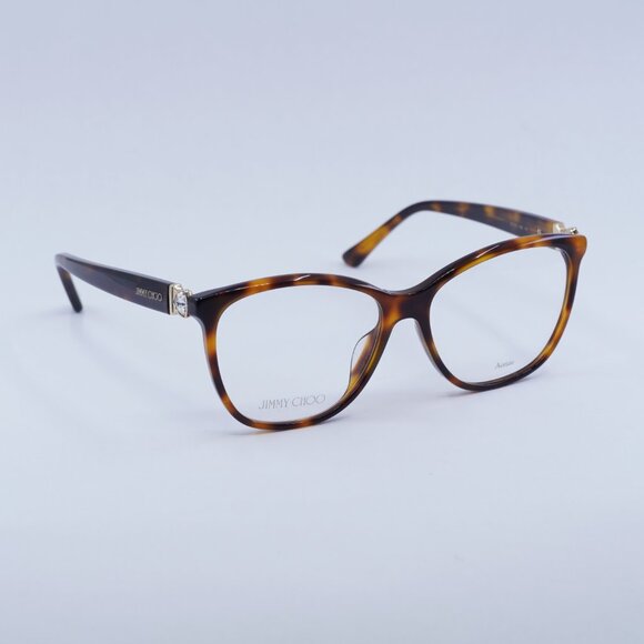 Jimmy Choo JC318/G 0086 00 Eyeglasses Havana 54mm Square Frame - Picture 3 of 12